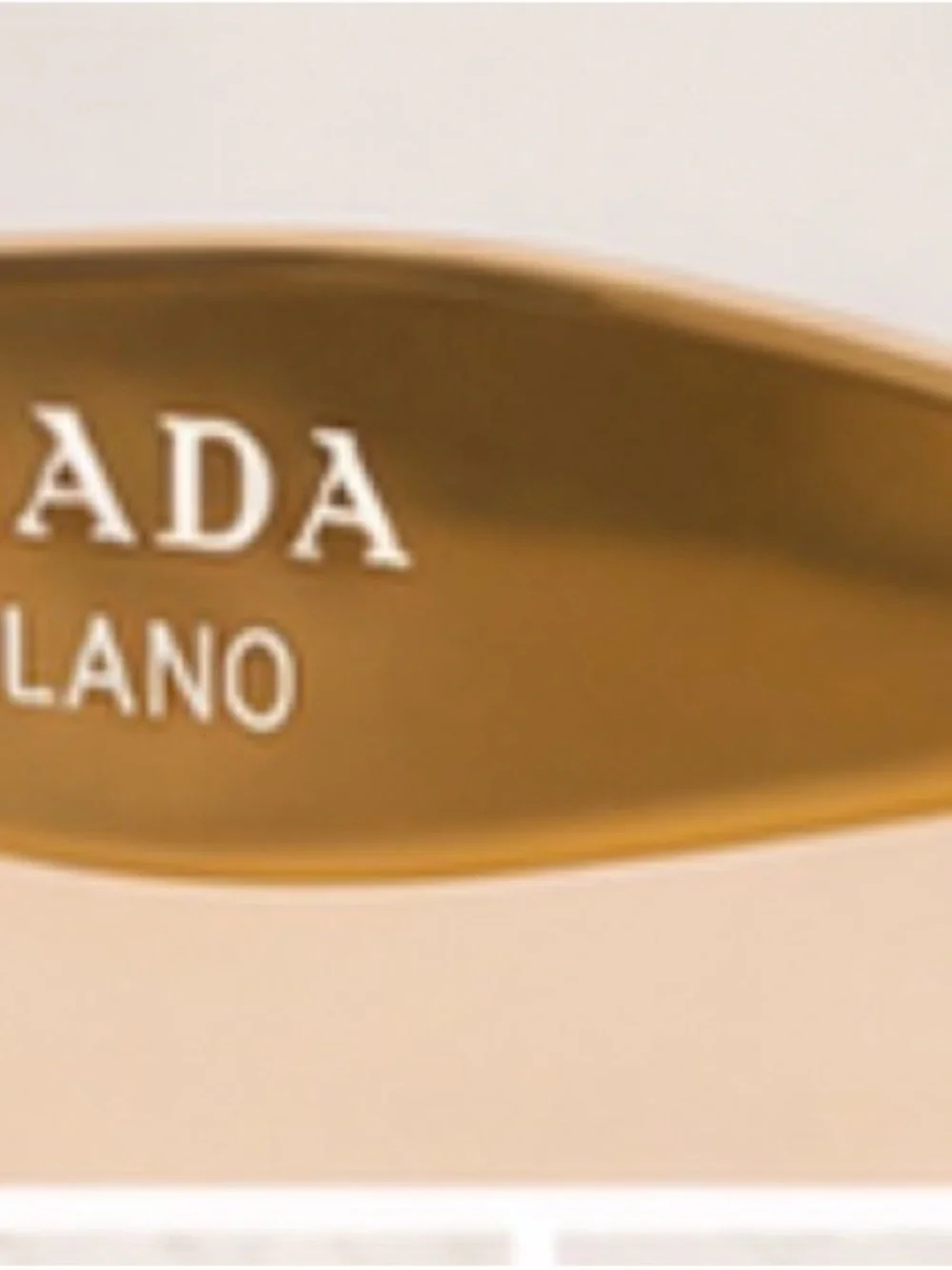 Prada Black Cat-Eye Eyeglasses Gold & Tortoiseshell VPR 02Y-F